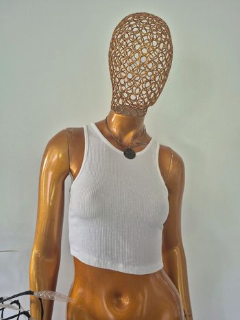 Top Court Femme Blanc