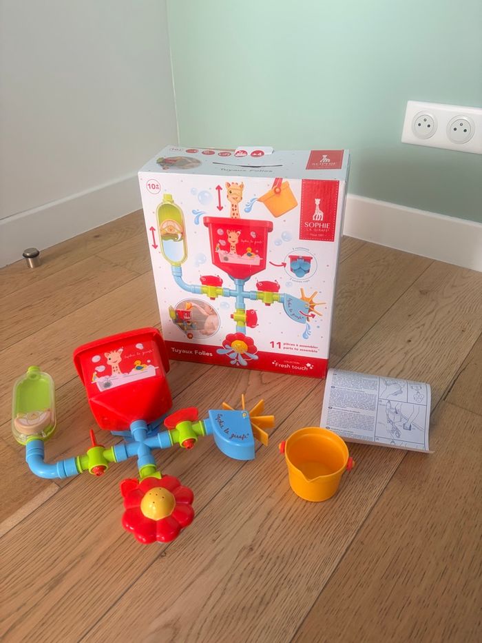 Jouet de bain tuyaux folies Sophie la girafe - photo numéro 3