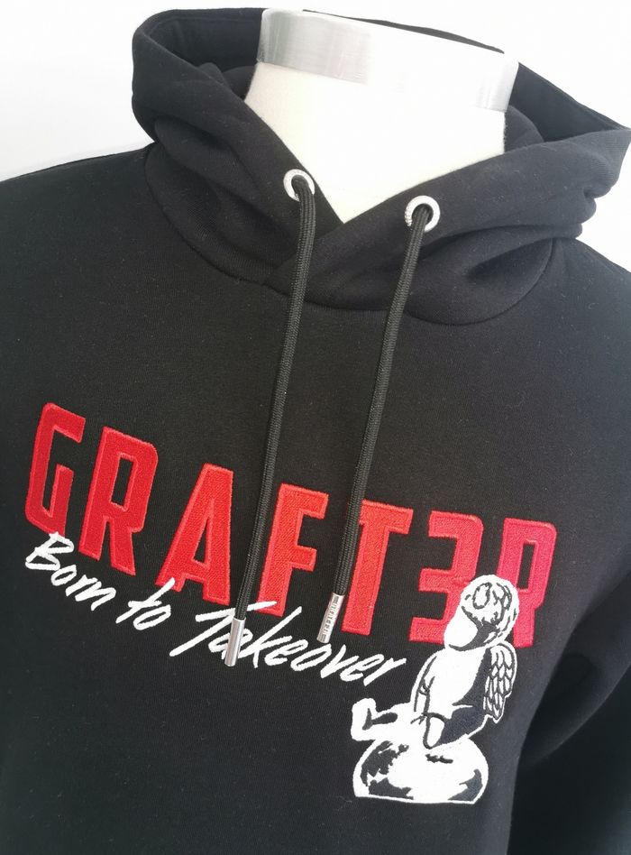 Sweat à capuche, Hoodie "Born to takeover" Graft3r Taille L - photo numéro 3