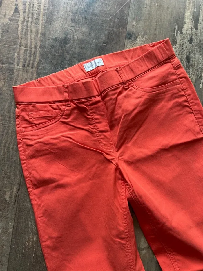 Pantalon taille élastique orange jamais porté - photo numéro 2