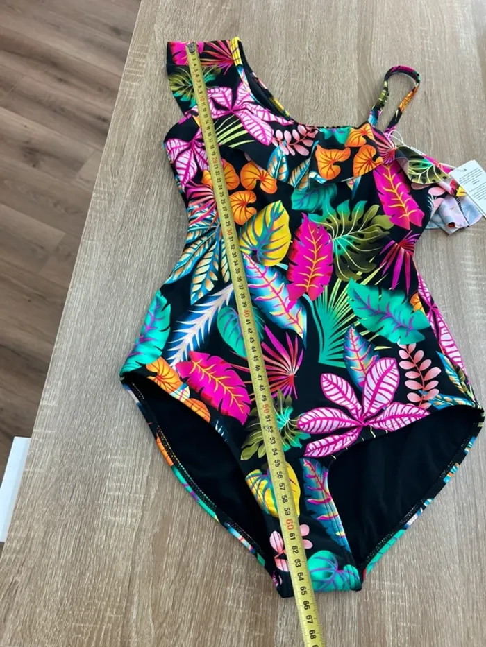 Maillot femme maillot de bain une pièce femme taille 38 maillot fleurie - photo numéro 4