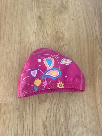 Bonnet de bain junior en tissu plastifié