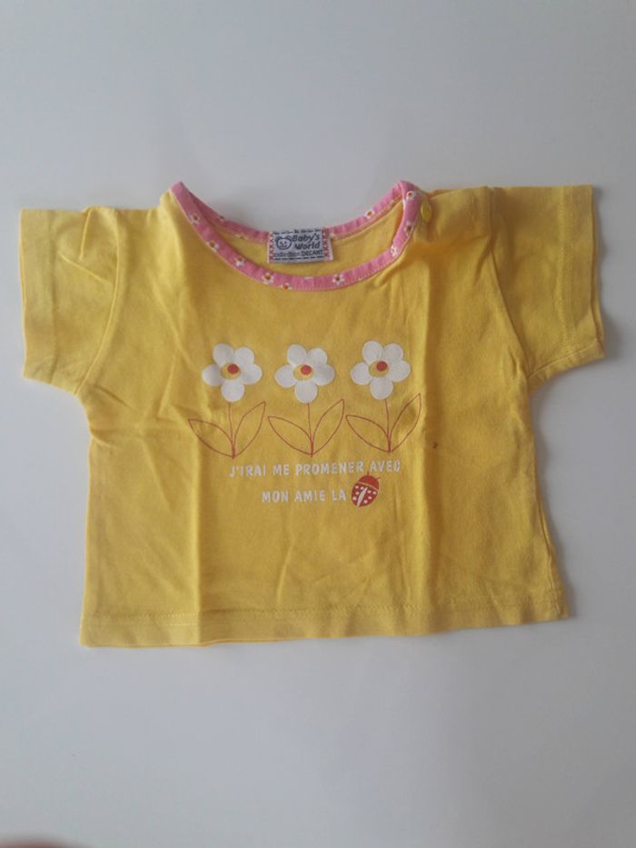 T-shirt manches courtes 6 mois fille