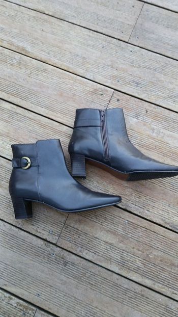 Bottines cuir marron T 40