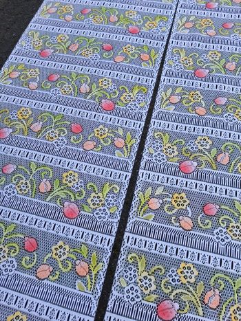 Paire modulable tulipes rouge 2x60cm sur 2m de longueur 