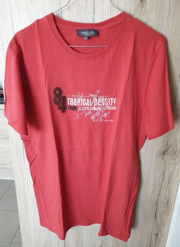 T shirt rouge sergio vitti - photo numéro 2