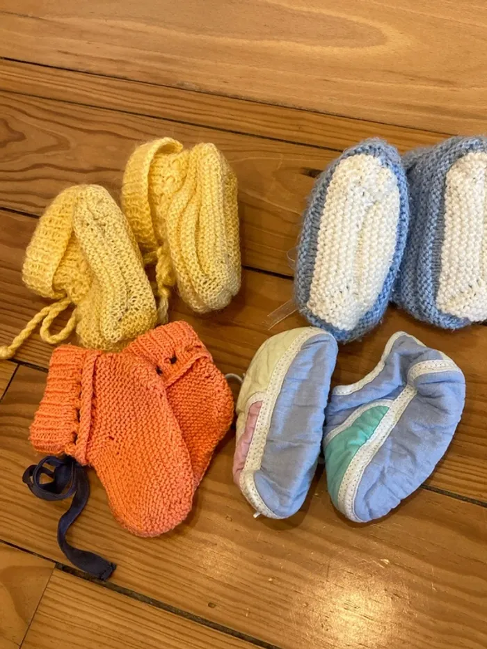Lot de 4 chaussons bébé 15-18 mixte - photo numéro 3