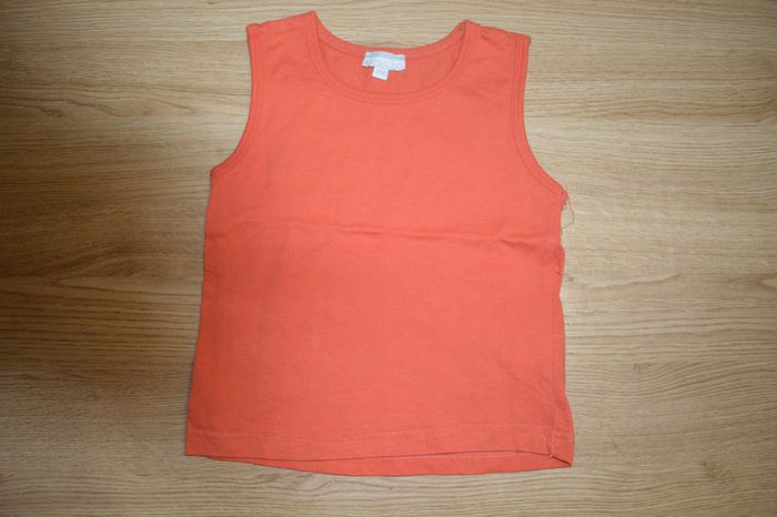 Débardeur orange kimbaloo 3 ans