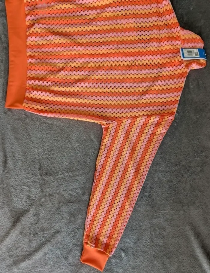 Veste Adidas TrackTop Orange - photo numéro 6