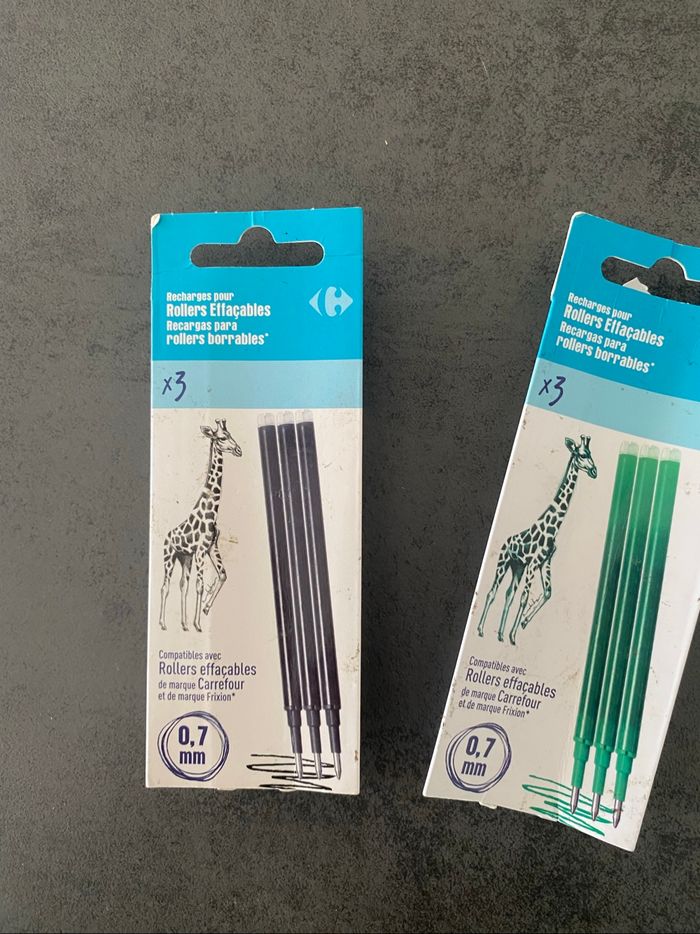 recharges stylos effaçables - photo numéro 2