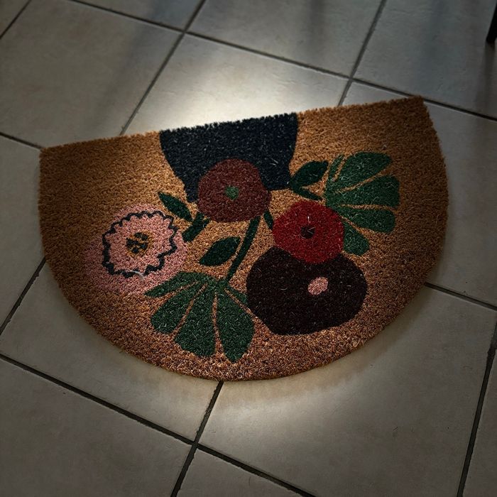 Tulipa - Paillasson en fibre de coco multicolore 40x60 - photo numéro 2