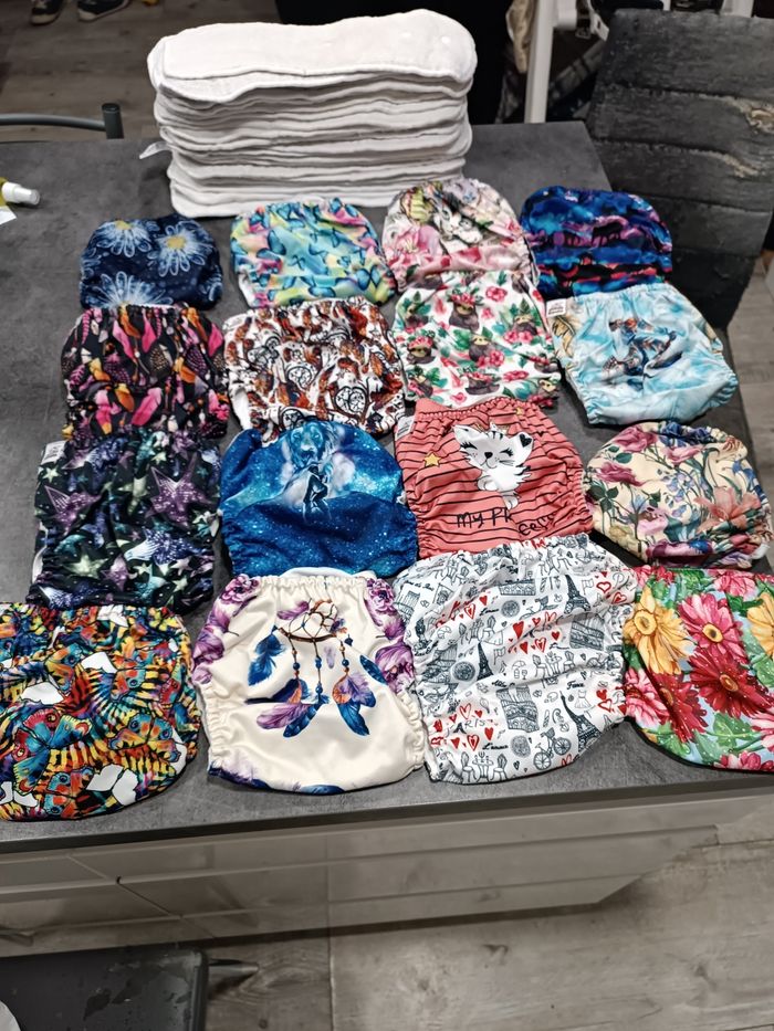 Couches lavables + inserts