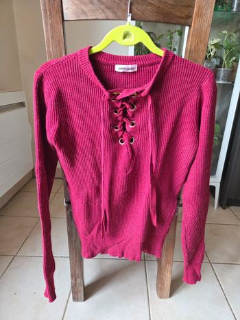 Pull moulant bordeaux