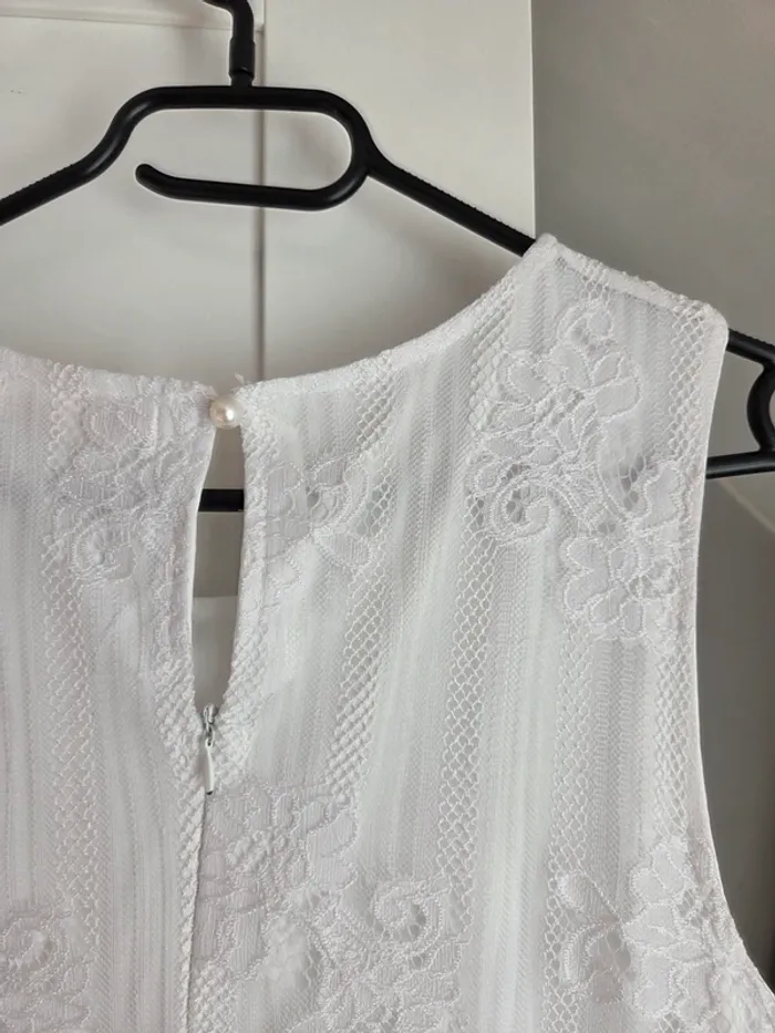 Combi short blanche en dentelle - photo numéro 4