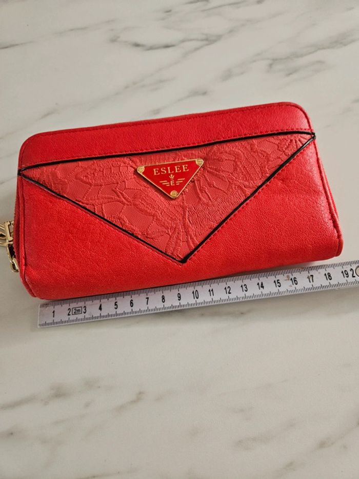 Eslee porte feuille rouge - photo numéro 7