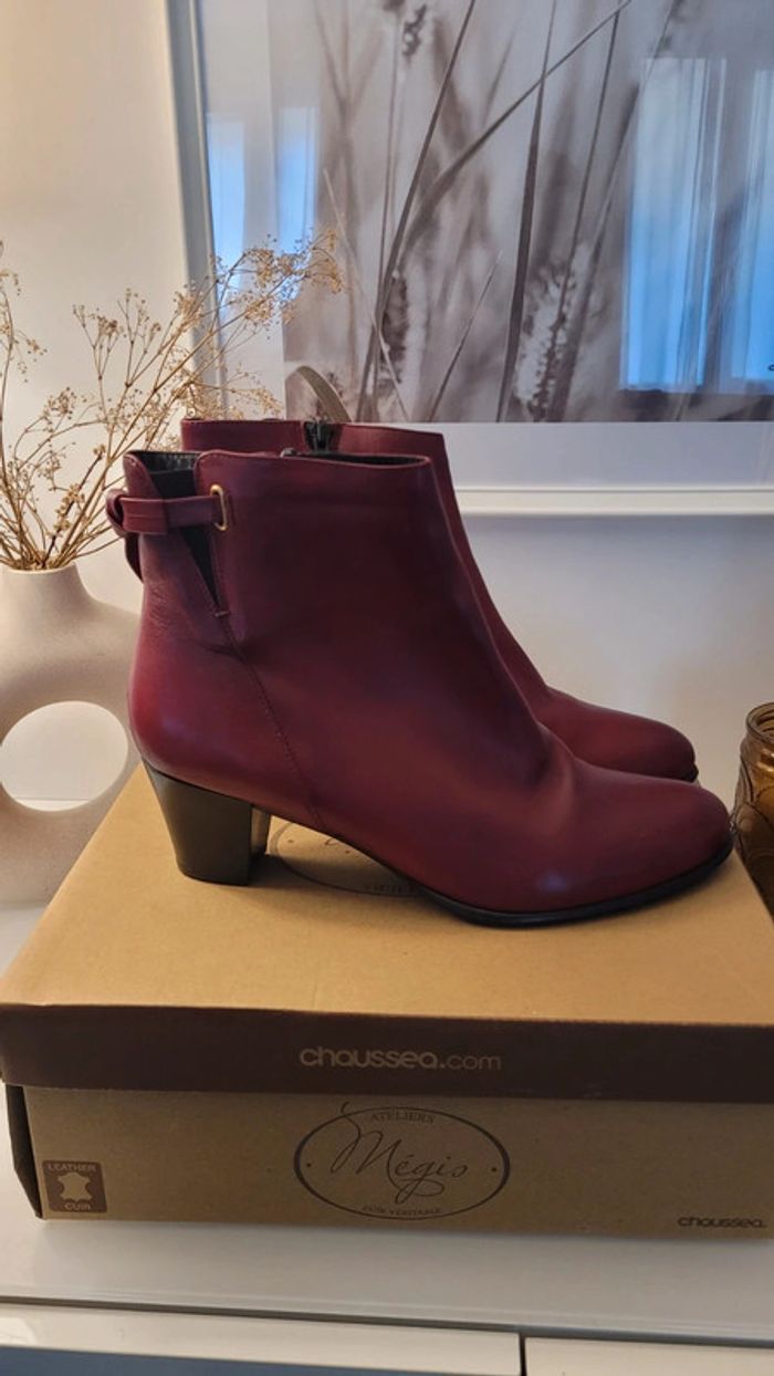 Bottines en cuir neuves taille 41 - photo numéro 5