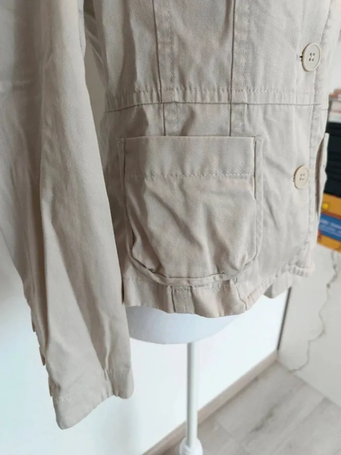 Veste cintrée beige LOFT – Élégante & féminine – Taille 36/38 🌾 - photo numéro 4