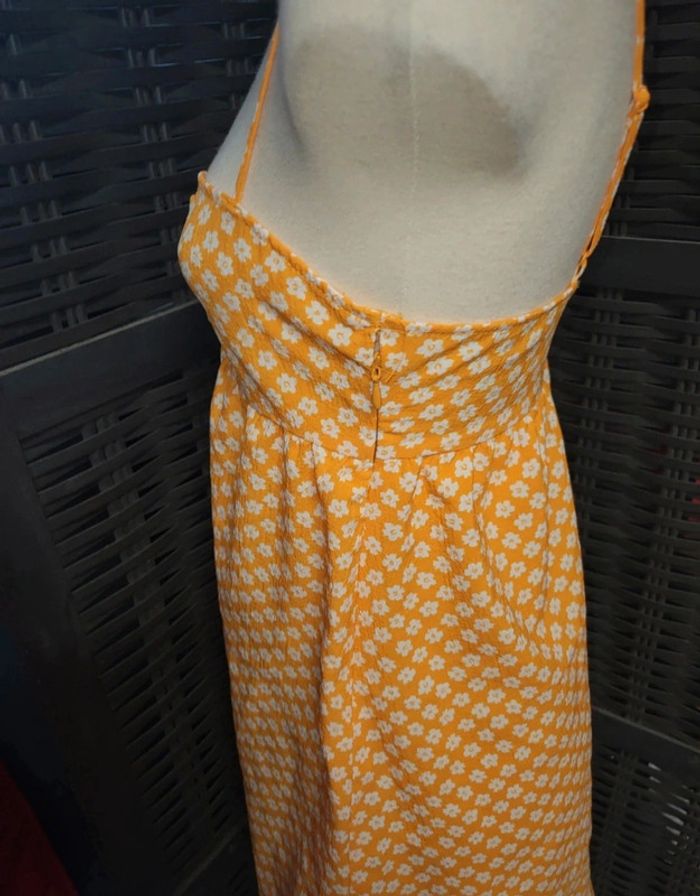 Robe d'été fleurie jaune 36 H&M - photo numéro 5