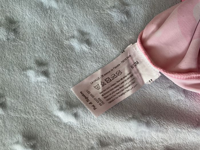 maillot de bain 1 pièce rose a pois blanc 6/12 mois pat et ripaton - photo numéro 8
