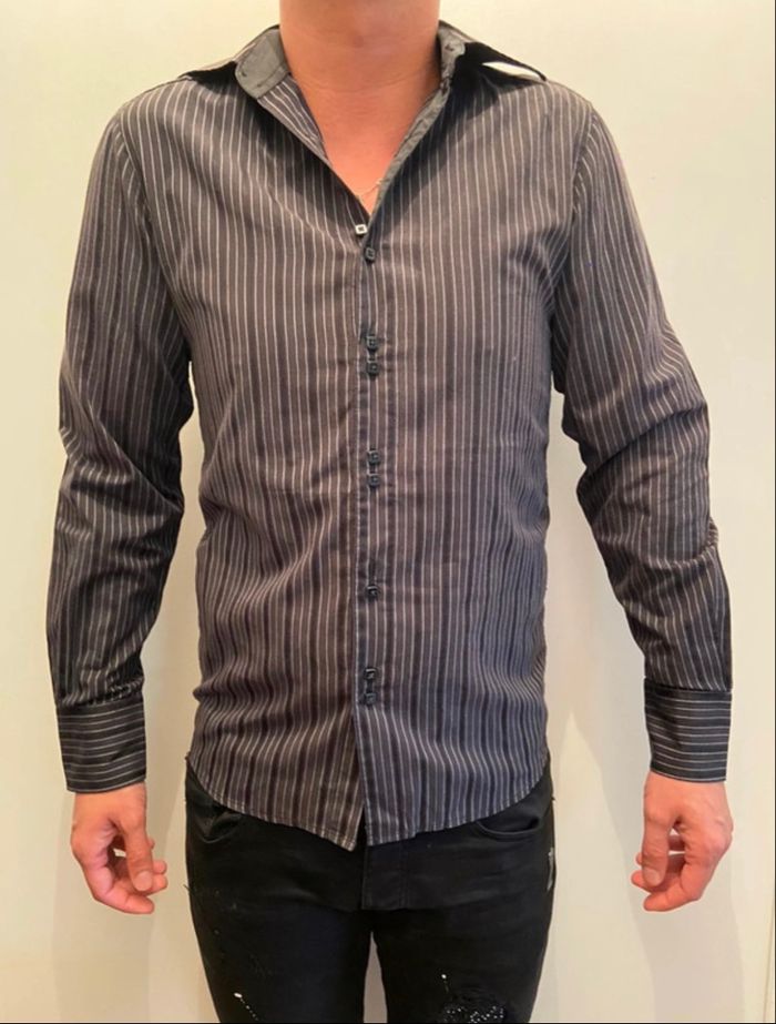 Chemise noir à rayures - photo numéro 3