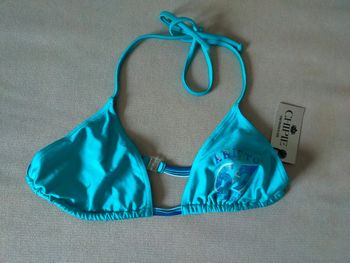 Haut de bikini bleu turquoise – Chipie – Taille S – 10 exemplaires disponibles