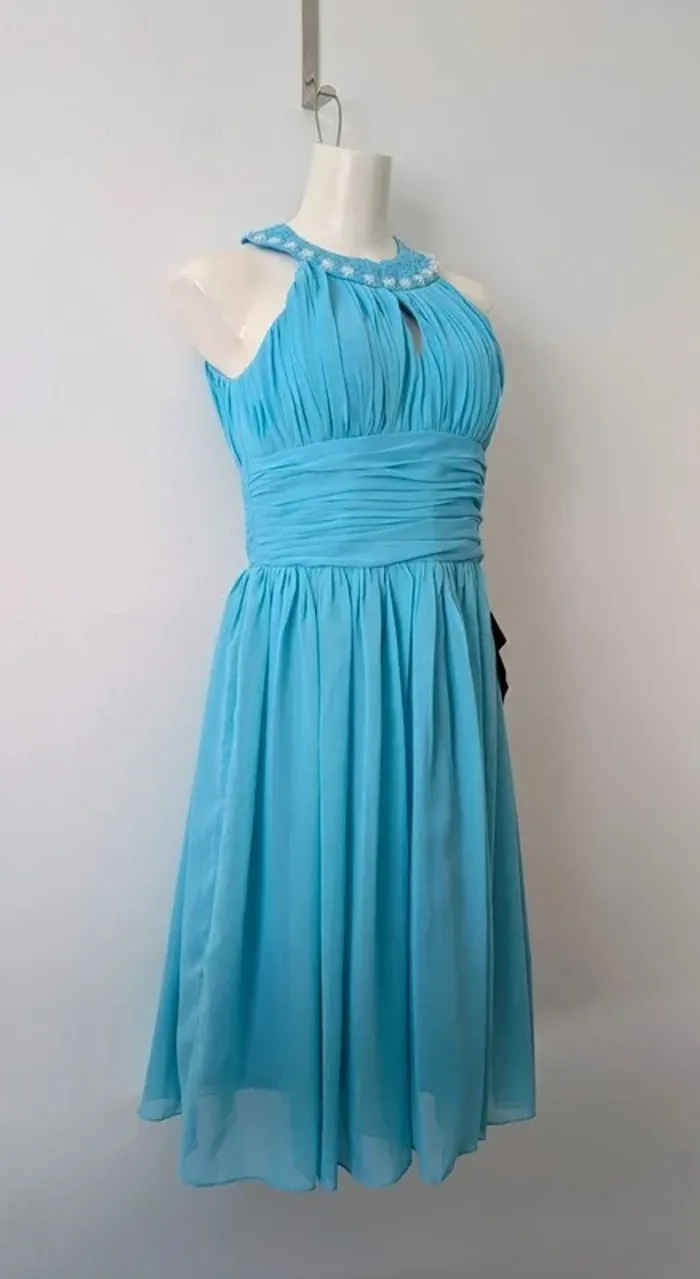 Robe cocktail neuve bleue - Light In The Box - Taille 36 - photo numéro 3