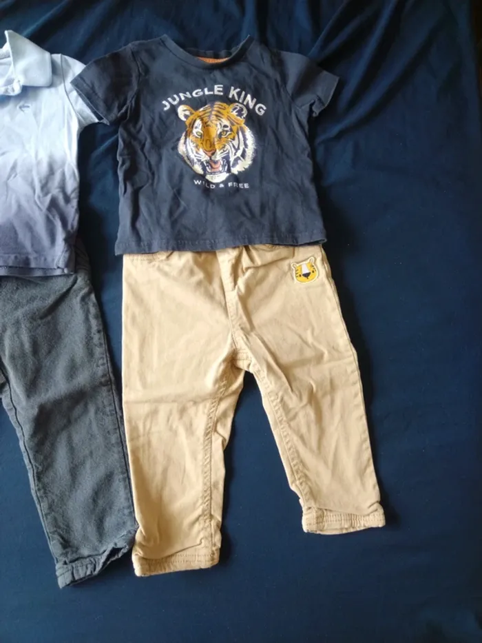 Lot de 3 t shirts + 3 pantalons - photo numéro 4