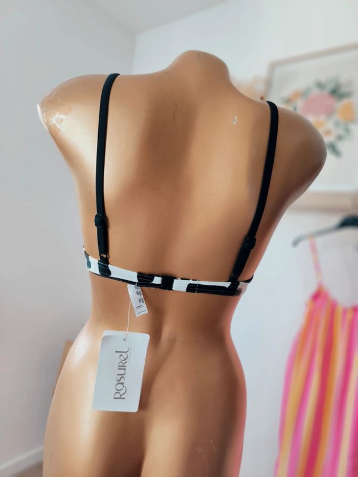 🌞 Haut de maillot de bain Rasurel - Taille 80C - Neuf avec étiquettes 🖤 - photo numéro 3