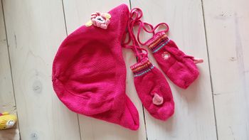 Bonnet et moufles catimini 18 mois