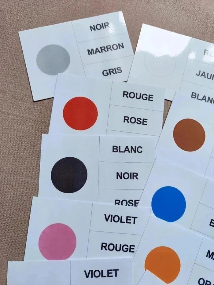 11 grande carte à pince thème couleur - photo numéro 2