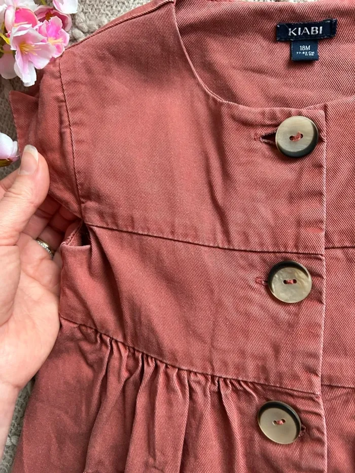 Robe terra cotta boutons - photo numéro 4