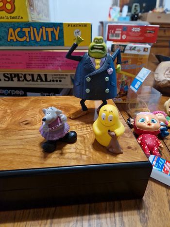 Lot de 3 figurines barbapapa souris et crapaud