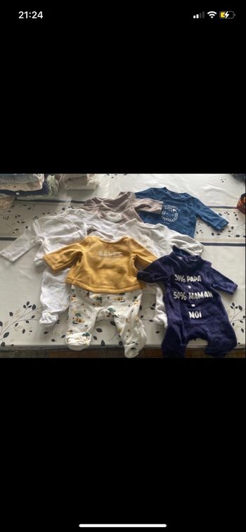 Lot 6 pyjamas naissance