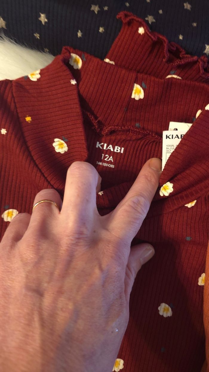 (Neufs non portés)🏷🤩🥰 lot teeshirts col montants 12 ans fille 🤩🩷🥰 - photo numéro 9