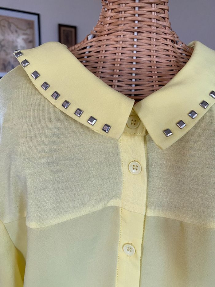 Chemise Laura Jo jaune taille S - photo numéro 3
