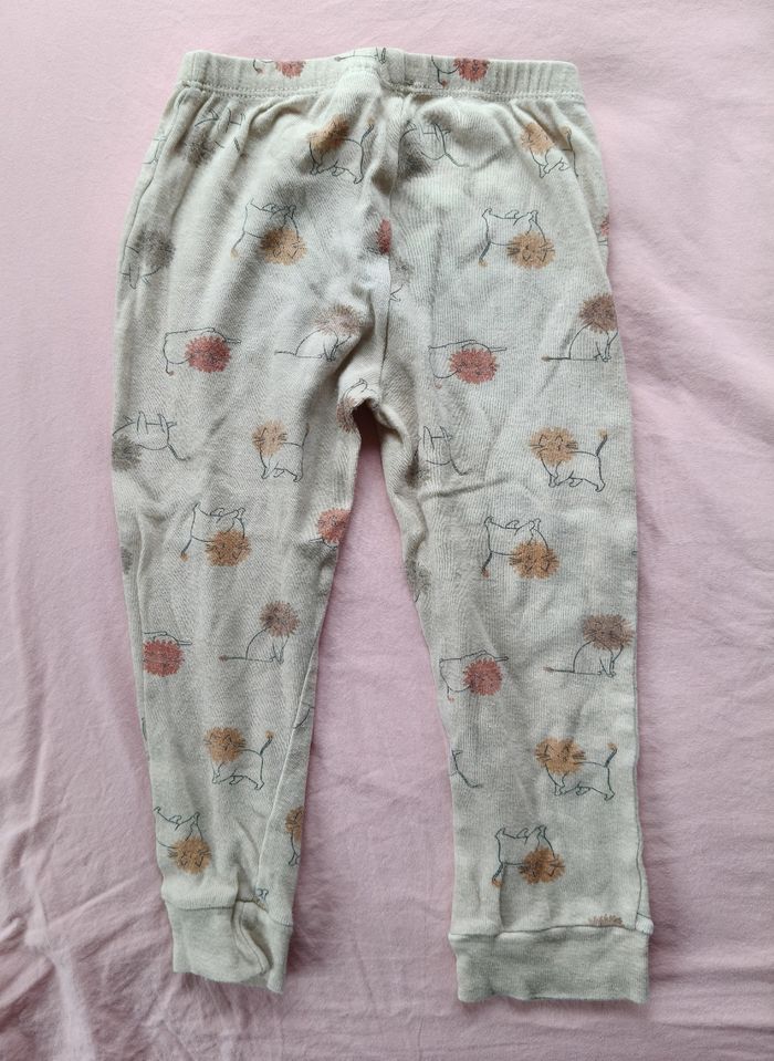 Pijama mixte Zara beige chats 104 cm - photo numéro 9