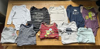 Lot de 10 body manche longue