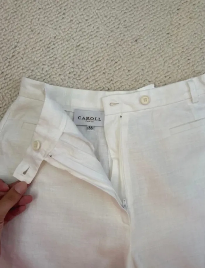 Pantalon en lin neuf Caroll - photo numéro 3