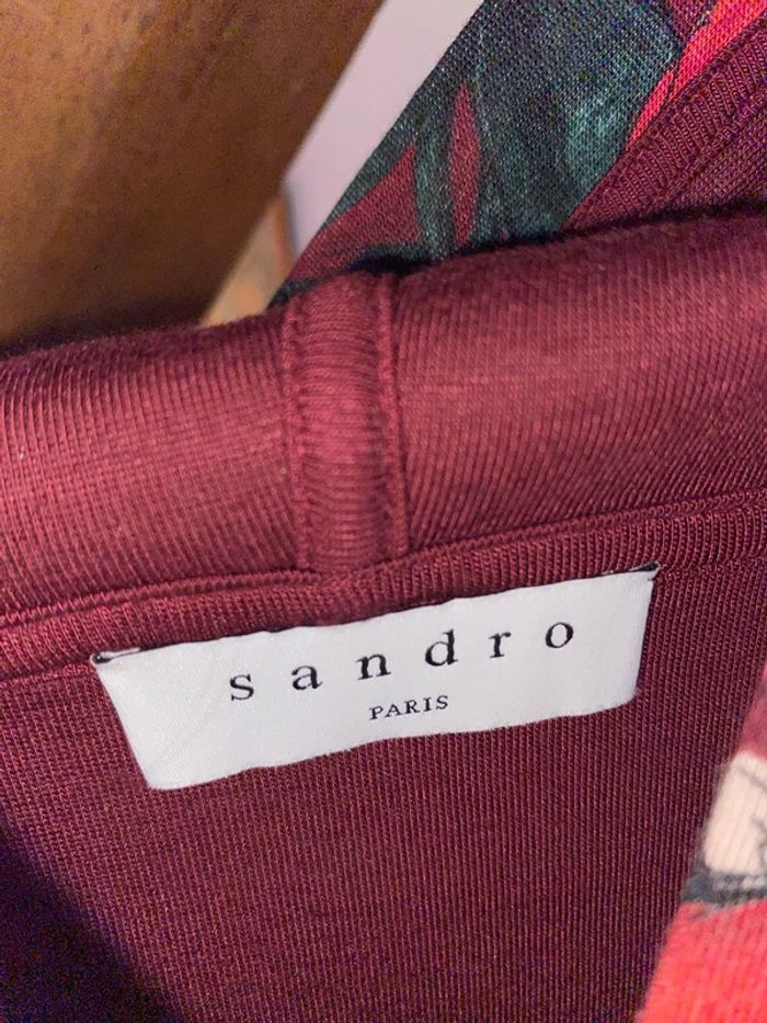 Sweat-shirt imprimé fleuri Sandro taille 1 - photo numéro 3