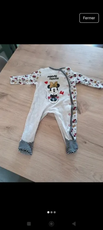 Pyjama Minnie Primark 3/6 mois