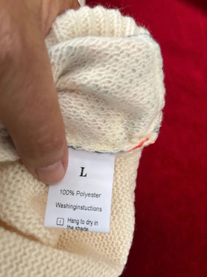 Pull à capuche renard Taille L – Motif forêt & fleurs - photo numéro 11