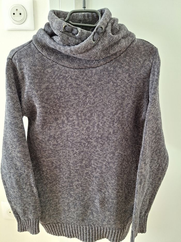 Pull Gris chiné By Kool - photo numéro 2