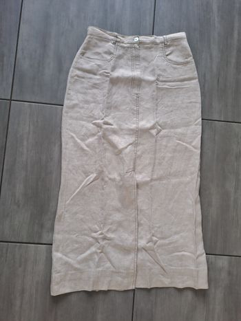 Jupe légère Vintage en lin Taille 38 (taille petit)