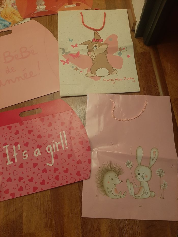 Lot de 8 pochettes cadeau naissance - photo numéro 2