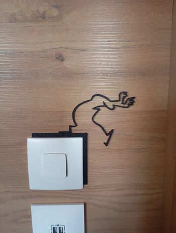 Décoration murale interrupteur