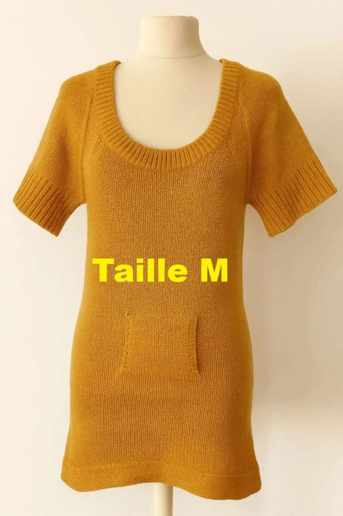 Robe moutarde style laine Naf Naf Taille M