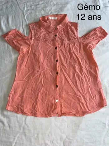 Chemise sans manches gemo 12 ans