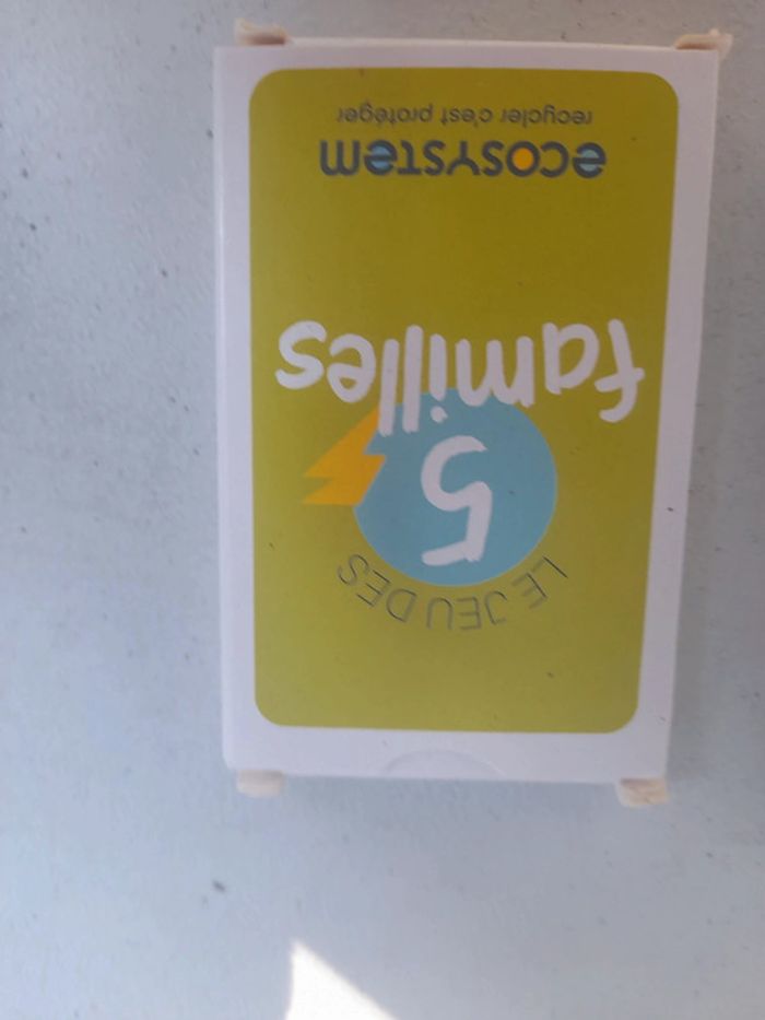 Jeu 5 familles thème tri, environnement, eco durable