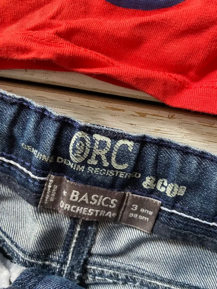 Ensemble pantalon jean + polo - photo numéro 7