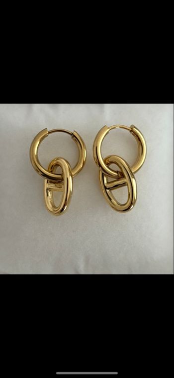 Boucles mailles marine 